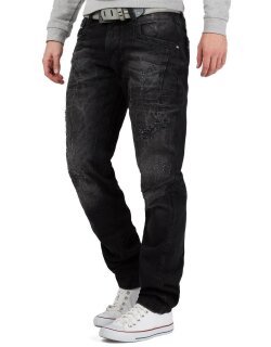 Cipo & Baxx Herren Jeans CD104 Black W36/L34