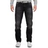 Cipo & Baxx regular fit Jeans Herren Stonewashed CD104 Black W36/L34