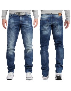 Cipo & Baxx Herren regular fit Hose Stonewashed...