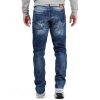 Cipo & Baxx Herren regular fit Hose Stonewashed BA-CD319Y Blue W36/L34