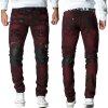 Cipo & Baxx Herren Jeans CD481 Bordeaux W33/L32