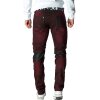 Cipo & Baxx Herren Jeans CD481 Bordeaux W34/L32