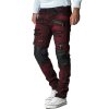 Cipo & Baxx slim fit Jeans Herren Stonewashed CD48/1 Bordeaux W36/L34