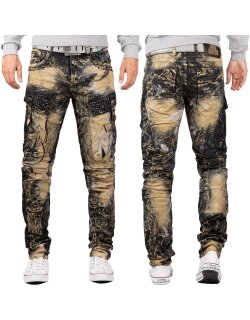 Cipo & Baxx Herren Jeans CD494 Khaki W29/L32