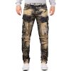 Cipo & Baxx regular fit Jeans Herren Stonewashed CD494 Khaki