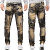 Cipo & Baxx Herren Jeans CD494 Khaki W31/L32