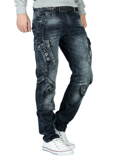Cipo & Baxx regular fit Jeans Herren Stonewashed CD440 Blue W34/L32