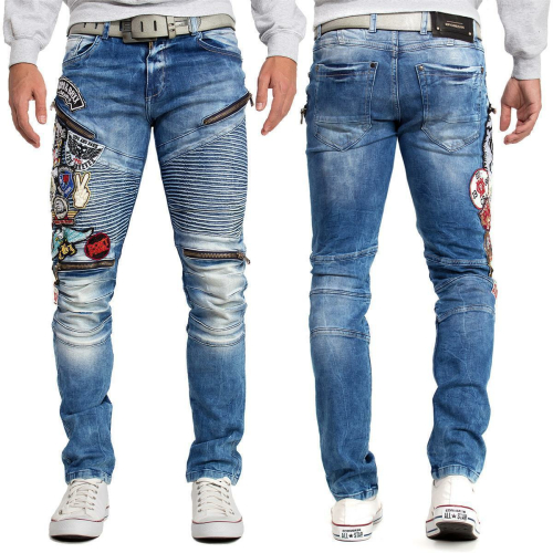 Cipo & Baxx Herren Jeans CD490 Blau W32/L32