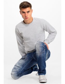 Cipo & Baxx Regular Fit Hose Herren Stonewashed Blau W34/L32 - CD491