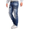 Cipo & Baxx Regular Fit Hose Herren Stonewashed Blau W34/L32 - CD491