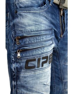 Cipo & Baxx Herren Jeans CD491 Blau W38/L32