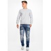 Cipo & Baxx Regular Fit Hose Herren Stonewashed Blau W38/L32 - CD491