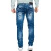 Cipo & Baxx slim fit Jeans Herren Stonewashed CD478 Blue W29/L32