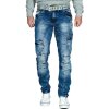 Cipo & Baxx slim fit Jeans Herren Stonewashed CD478 Blue W32/L32