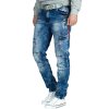 Cipo & Baxx slim fit Jeans Herren Stonewashed CD478 Blue W32/L32