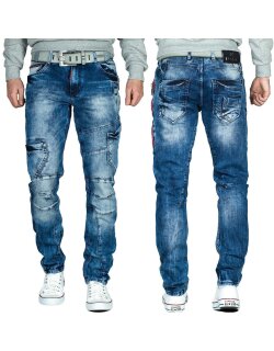 Cipo & Baxx slim fit Jeans Herren Stonewashed CD478...