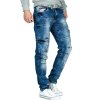 Cipo & Baxx slim fit Jeans Herren Stonewashed CD478 Blue W30/L34