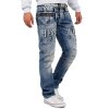 Cipo & Baxx regular fit Jeans Herren Stonewashed CD466 Blue W38/L32