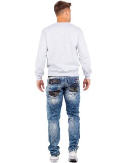 Cipo & Baxx regular fit Jeans Herren Stonewashed CD482 Blue W30/L34