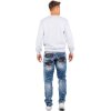 Cipo & Baxx regular fit Jeans Herren Stonewashed CD482 Blue W32/L34