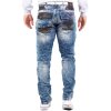 Cipo & Baxx regular fit Jeans Herren Stonewashed CD482 Blue W34/L34