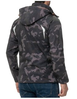 Geographical Norway Regular Fit Softshelljacke Ohne Waschung  Techno Men Black-Orange XXL