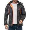 Geographical Norway Regular Fit Softshelljacke Ohne Waschung  Techno Men Black-Orange XXL