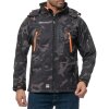 Geographical Norway Regular Fit Softshelljacke Ohne Waschung  Techno Men Black-Orange XXL