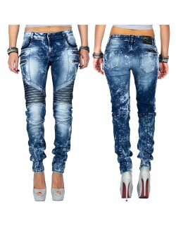 Cipo & Baxx Slim Fit Jeans Damen Stonewashed WD361...