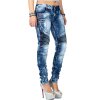 Cipo & Baxx Slim Fit Jeans Damen Stonewashed WD361 Blue W27/L32