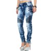 Cipo & Baxx Slim Fit Jeans Damen Stonewashed WD361 Blue W28/L32
