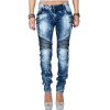 Cipo & Baxx Damen Jeans WD361 Blau W29/L32