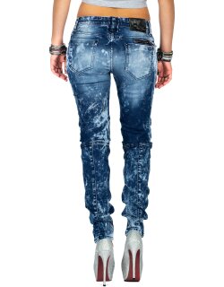 Cipo & Baxx Damen Jeans WD361 Blau W28/L34