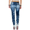 Cipo & Baxx Damen Jeans WD361 Blau W28/L34