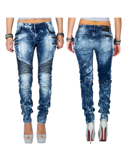 Cipo & Baxx Damen Jeans WD361 Blau W30/L34