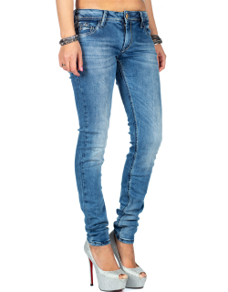 Cipo & Baxx Damen Jeans WD344 Blau W25/L32