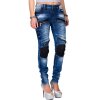Cipo & Baxx Skinny Fit Jeans Damen Stonewashed WD346 Blue W27/L32
