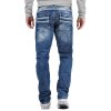 Cipo & Baxx Regular Fit Jeans Herren Stonewashed C1127 Blue W40/L34