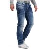 Cipo & Baxx Regular Fit Jeans Herren Stonewashed C1127 Blue W40/L34