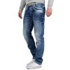 Cipo & Baxx Regular Fit Jeans Herren Stonewashed C1127 Blue W32/L30
