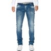 Cipo & Baxx slim fit Jeans Herren Stonewashed CD533 Blue