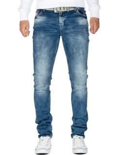 Cipo & Baxx Slim Fit Jeans Herren Stonewashed CD533 Blue