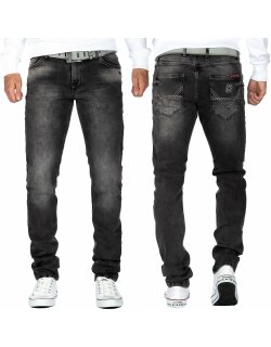 Cipo & Baxx Herren Jeans CD533 Grau W32/L32