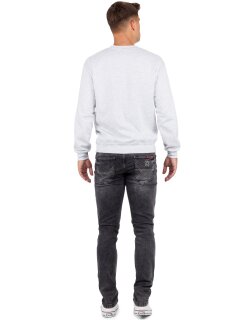 Cipo & Baxx Slim Fit Jeans Herren Stonewashed CD533 Grey