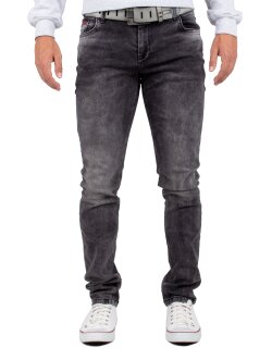 Cipo & Baxx Slim Fit Jeans Herren Stonewashed CD533 Grey