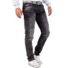 Cipo & Baxx Slim Fit Jeans Herren Stonewashed CD533 Grey