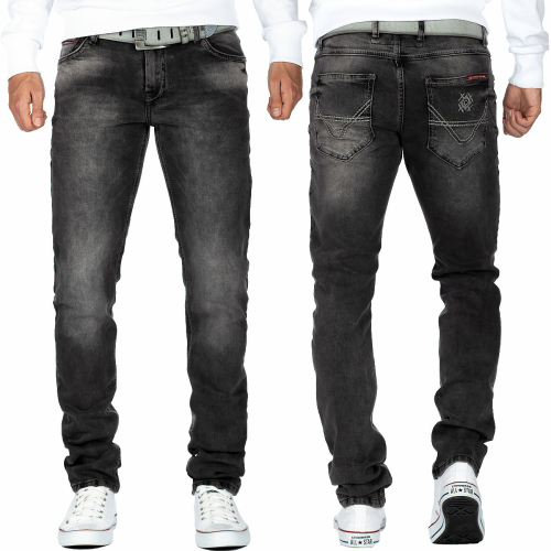 Cipo & Baxx Herren Jeans CD533 Grau W36/L32