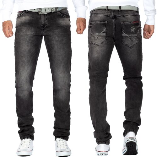 Cipo & Baxx Herren Jeans CD533 Grau W32/L34