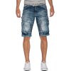 Cipo & Baxx Regular Fit Shorts Herren Stonewashed  CK189 Blue W38