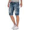 Cipo & Baxx Regular Fit Shorts Herren Stonewashed  CK189 Blue W38